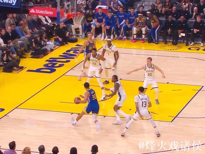 库里31+7+7字母哥空砍34+10+5 勇士力擒雄鹿